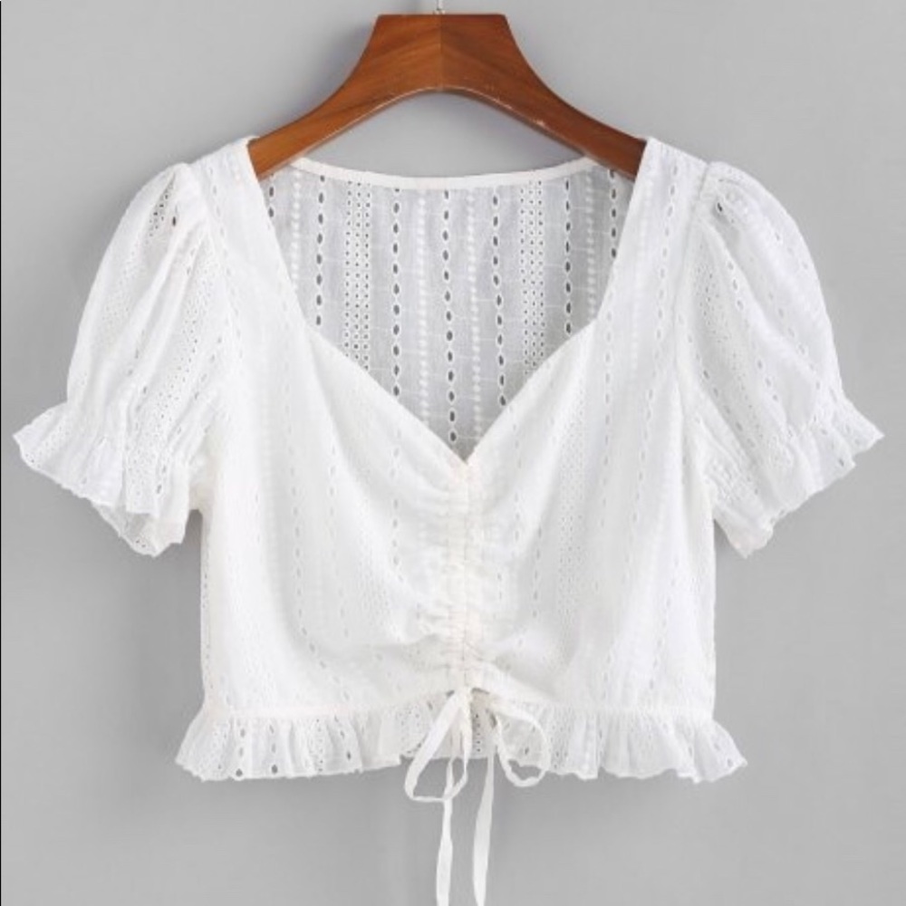 White summer blouse